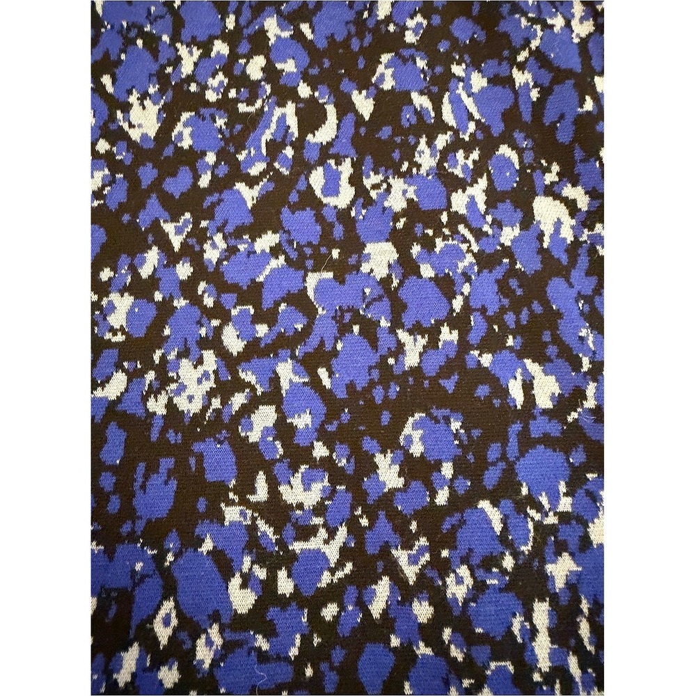 Tyler Boe Blue Abstract Floral Puff‎ Sleeve Ruffle Hem Mini Dress Size Meduim ? - Picture 5 of 10